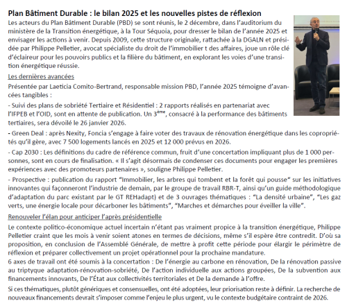 Extrait de ThermPresse du 8/12/2025